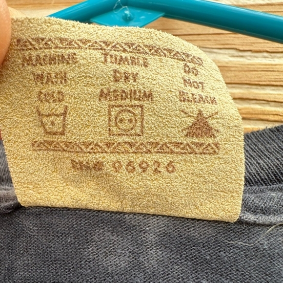 The Mountain Men's Vintage Gray Tie Dye Wolf Graphic Short Sleeve Tee Size Large - Picture 8 of 8